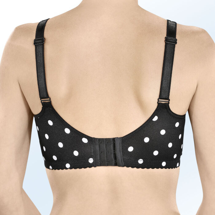 Zwarte bh met witte stippen 