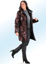 Korte jas met een bijzonder bloemdessin 