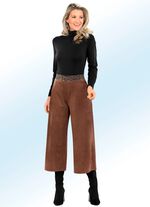 Zachte, soepel vallende culotte in su&egrave;de-look 