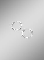 Opvouwbare oorringen zilver 925/- 