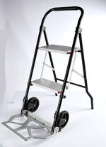 Opvouwbare trolley met traplading 