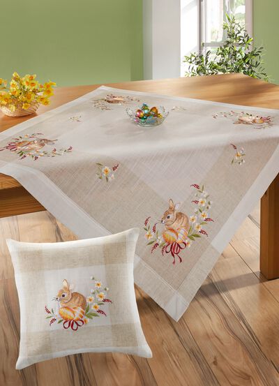 Tafel- en kamerdecoratie in linnenlook 