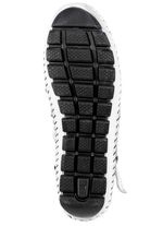 Gemini, zomerlaarzen voor dames, breedte G, met uitneembaar voetbed WIT-ZWART