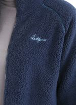 Korte jas met gebonden pluche binnenkant 