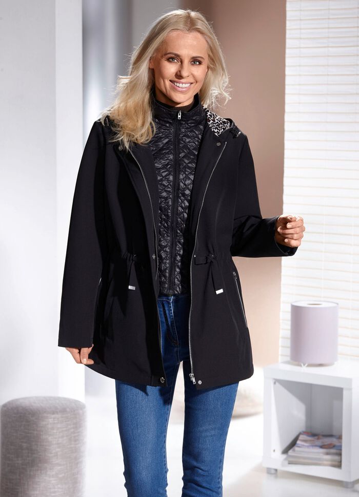 Jas met vaste capuchon 