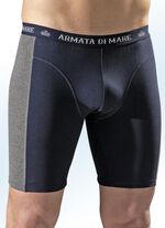 Set van drie longpants van fijne jersey, met inzetstukken, effen 