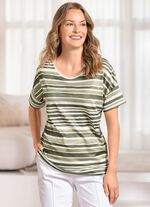 Shirt met streepjesmotief 