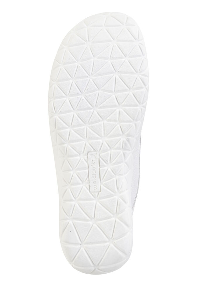 Ranger-sneakers met perforatie WIT-ZILVER