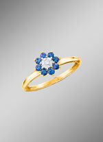 Damesring met bloemenontwerp 