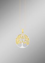 Zilveren levensboom hanger 