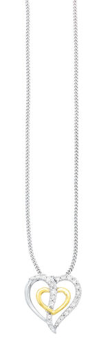 Harthanger met 25 diamanten 