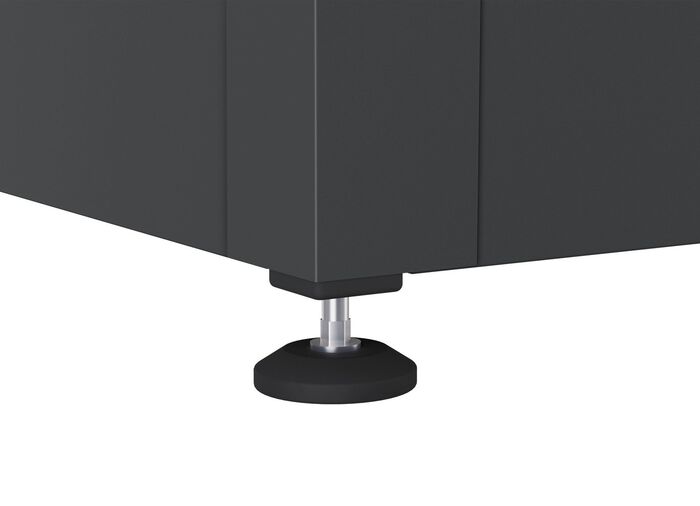 Hoogwaardige tuinkist van plaatstaal ANTRACIET