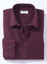 Shirt in 4 kleuren met borstzak BORDEAUX