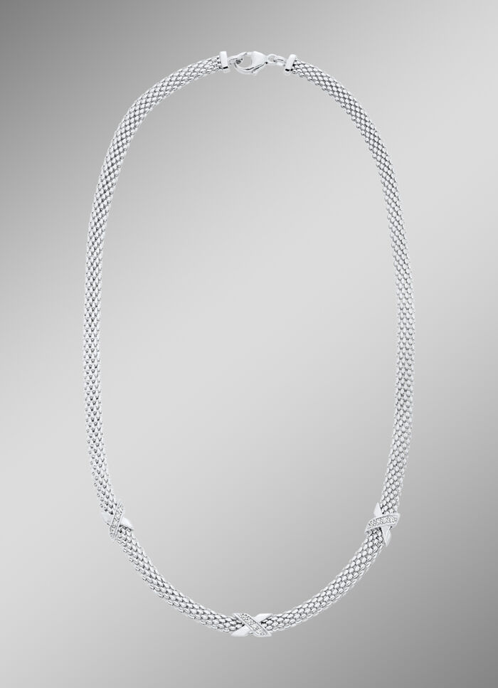 Halsketting met zirkonia 