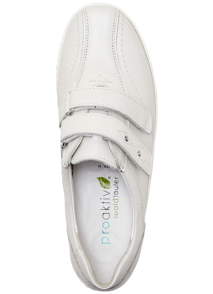 Waldläufer, comfortabele damespantoffels, breedte H, met uitneembaar voetbed NATUURWIT