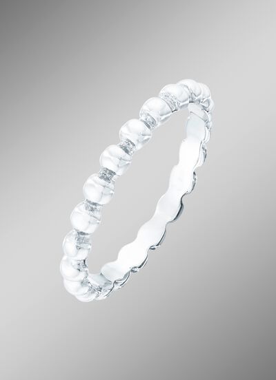 Tijdloze damesring in witgoud 