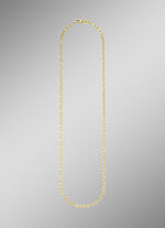 Prachtige fantasieketting gezet in 375/- fijn goud 