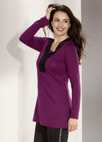 Shirttuniek met kanten rand 