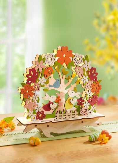 Verlichte paasdecoratie 