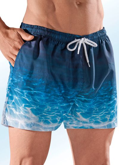 Zwemshort, achterzak met klittenbandsluiting, microvezel 