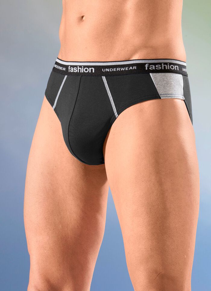 Set van vier slips met elastische tailleband 