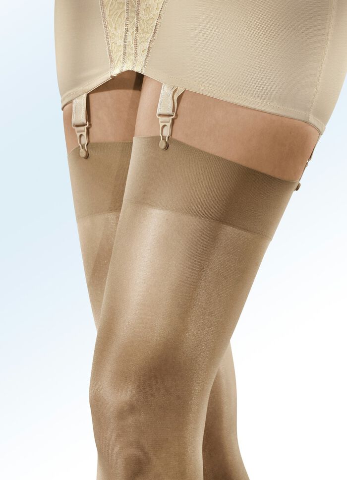 Set van drie paar fijne panty&lsquo;s, 20 denier HUIDKLEURIG