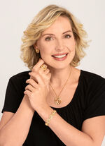 Gematteerde hanger met erwtenketting 