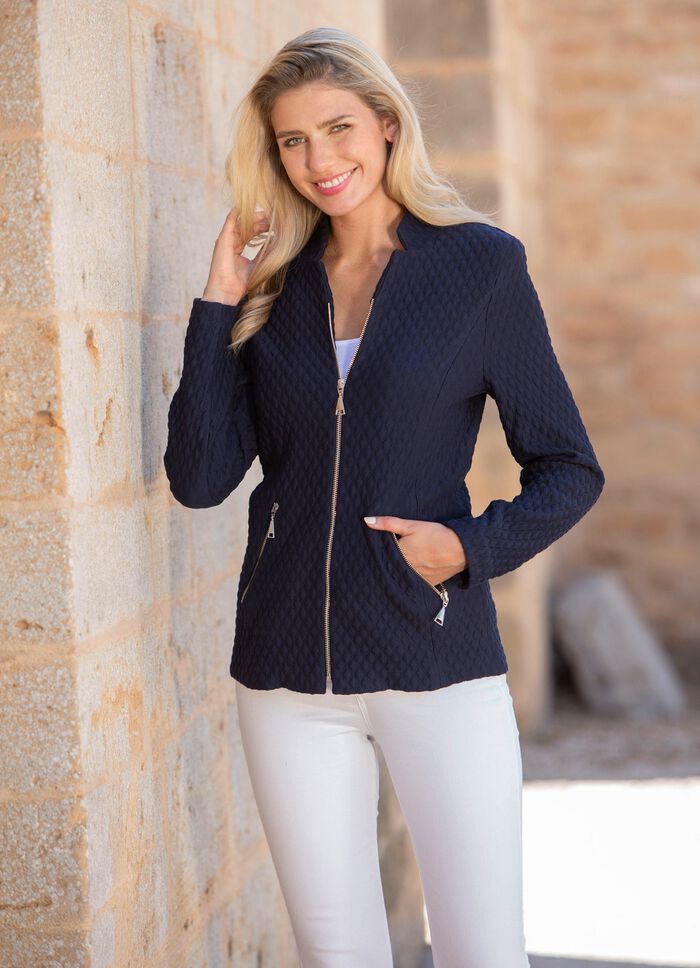 Jas met schoudervullingen 