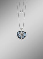 Elegante harthanger met fonkelende kristallen 