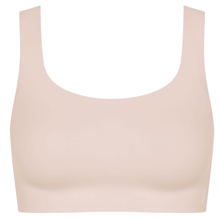 Heerlijk comfortabele bustier van Sloggi ZERO Feel 2.0 ZAND