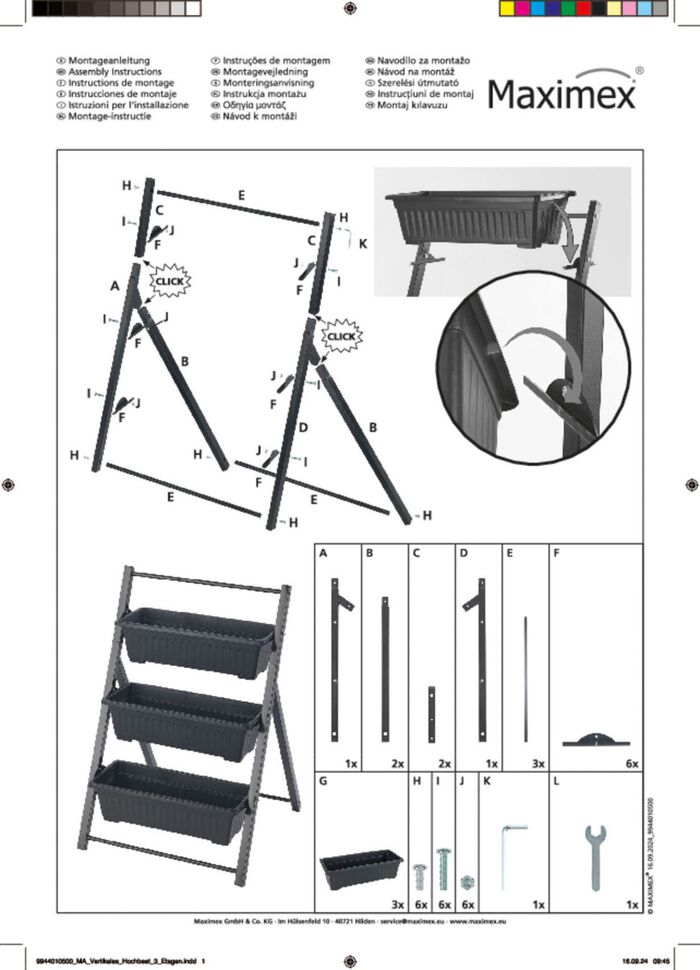 Verticaal verhoogd bed 