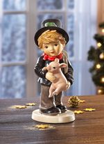 Schoorsteenveger met Swarovski&reg;-kristal aan de cilinder 