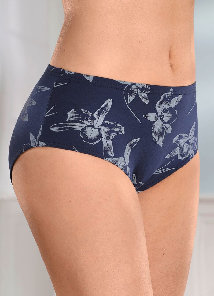 Set van drie slips met elastische tailleband 