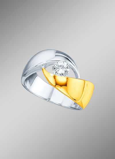 Solitaire briljante damesring 