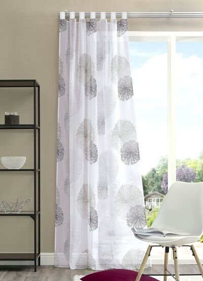 Overgordijn met lussen of met universele railband 