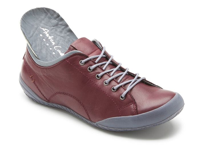 Andrea Conti veterschoen met contrasterende rand BORDEAUX