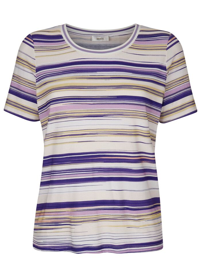 Shirt met all-over strependessin 