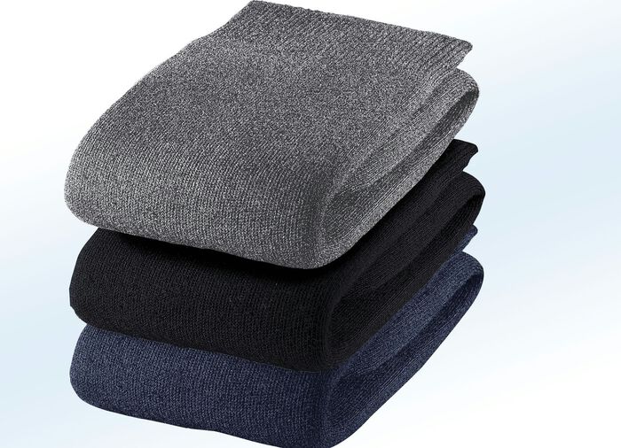 Set van drie kniekousen, ondersteunend, effen 