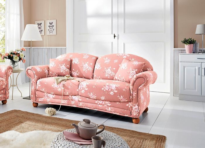 Driezitsbank met beukenhouten poten 