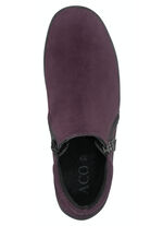 ELENA EDEN laarsje gemaakt van nubuckleer BORDEAUX