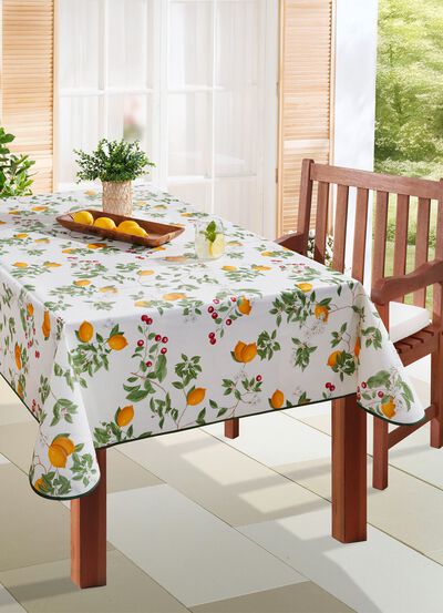 Waxdoek tafelkleed met biezenband 