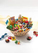 Volledig gevulde Paasmand voor kinderen 