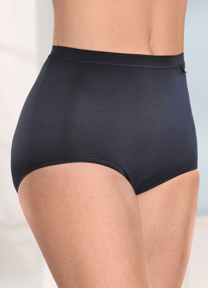 brio lingerie vijf-pack slips met subtiele glanzende afwerkingen 