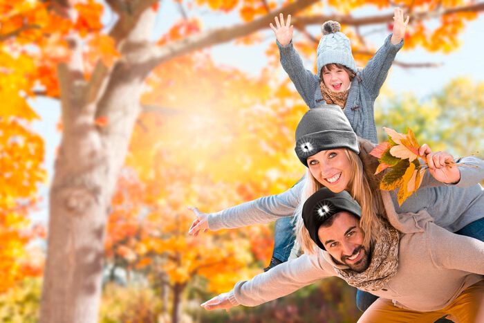 Modieuze hoed met ge&iuml;ntegreerde, afneembare LED-lamp 