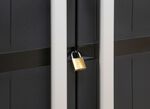 Garage gereedschapskast met houten lamelleneffect 