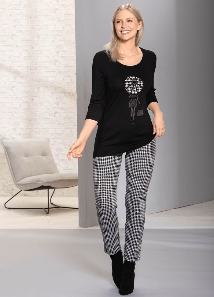 Mooi overhemd met uitgebreide applicatie 