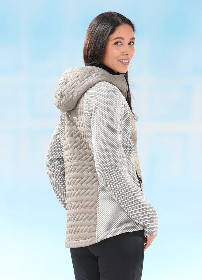 Functioneel jack in 2 kleuren TAUPE-NATUREL WIT