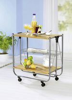 Veelzijdige opvouwbare serveerwagen BEUKEN