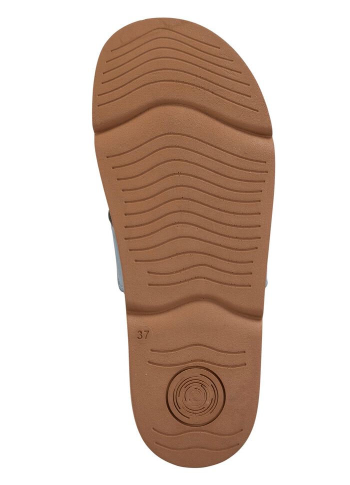 Gemini muiltjes van nappaleer met perforatie JEANS