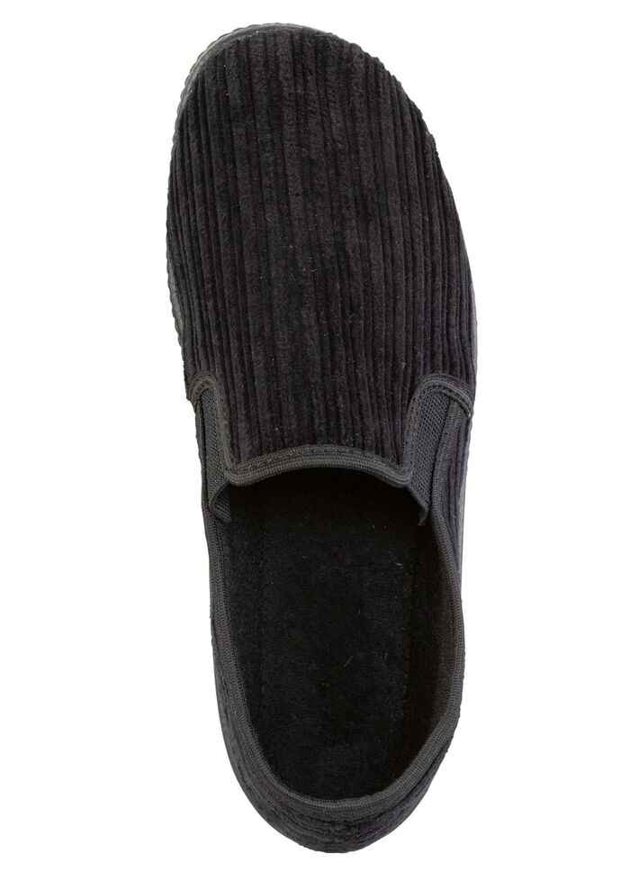 Pantoffel van corduroy textielmateriaal 